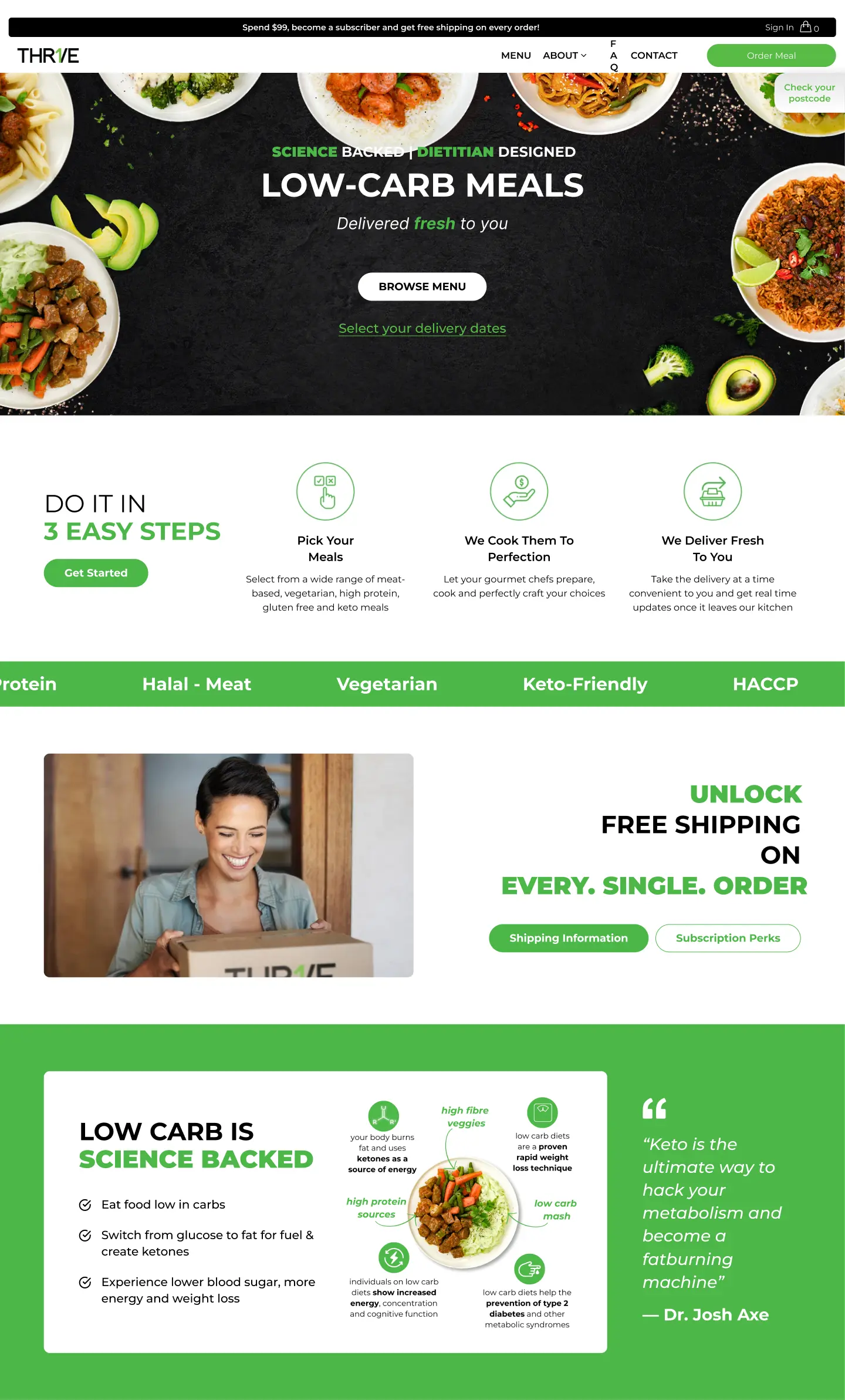 thrive meals website